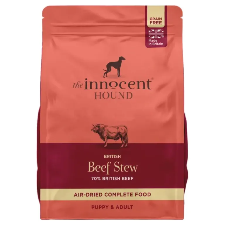 Сушений на повітрі корм для собак The Innocent Hound з британською яловичиною, 1,5 кг