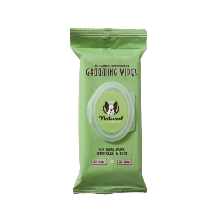 Біорозкладні вологі серветки для собак Natural Dog Company Grooming Wipes, розмір XL, 50 шт