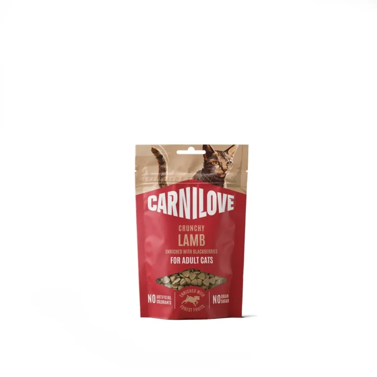 Хрусткі ласощі для котів Carnilove з ягням та ожиною, 50 г