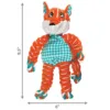 М’яка іграшка для собак KONG Floppy Knots Fox лис із внутрішнім канатом, S/M