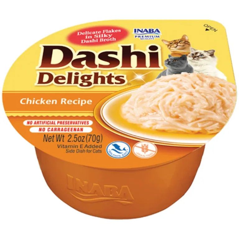 Ласощі для котів Подрібнена курка у бульйоні INABA DASHI Delights, 70 г