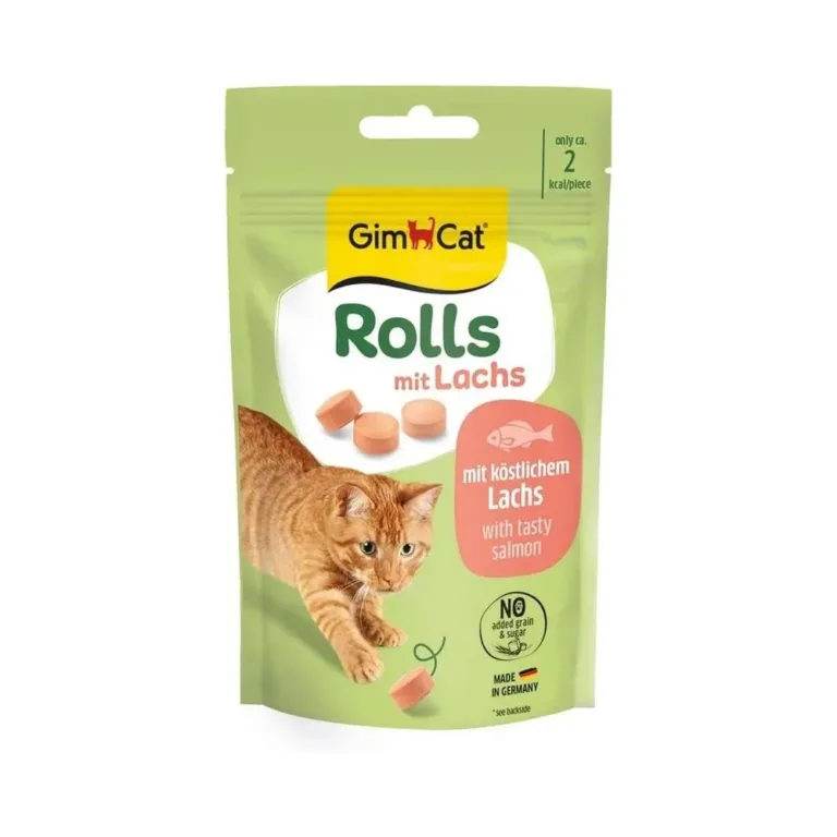Ласощі GimCat Rolls з лососем для котів, 40 г