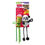 Набір іграшок для котів KONG Scrattles Panda панда та бамбук з котячою м'ятою, 2 шт