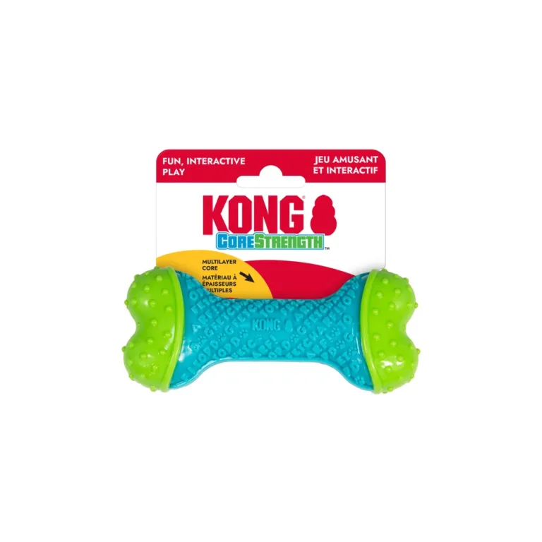 Жувальна іграшка для собак KONG CoreStrength Bone міцна кістка, S/M