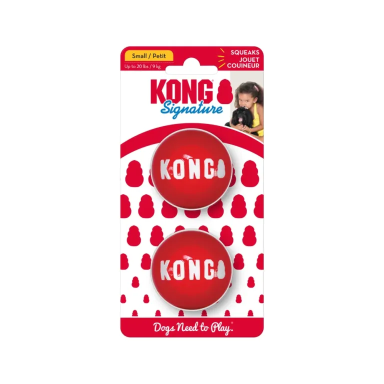 Набір м'ячиків для собак KONG Signature Balls, S, 2 шт