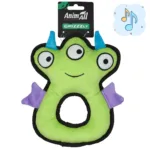 Іграшка для собак AnimAll GrizZzly Циклоп, з пискавкою, 23×19×5 см, зелена