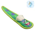 М'яка іграшка для собак AnimAll GrizZzly Червик, з пискавкою, 22×2×6 см, зелена