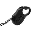Повідець-рулетка для собак Waudog R-leash Monochrome, чорний