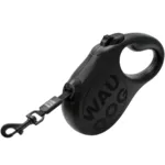 Повідець-рулетка для собак Waudog R-leash Monochrome, чорний
