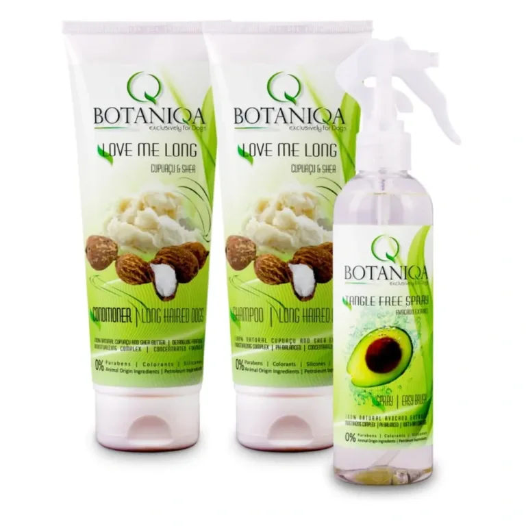 Набір догляду для довгошерстих собак Botaniqa Long Hair Care Set, 3×250 мл