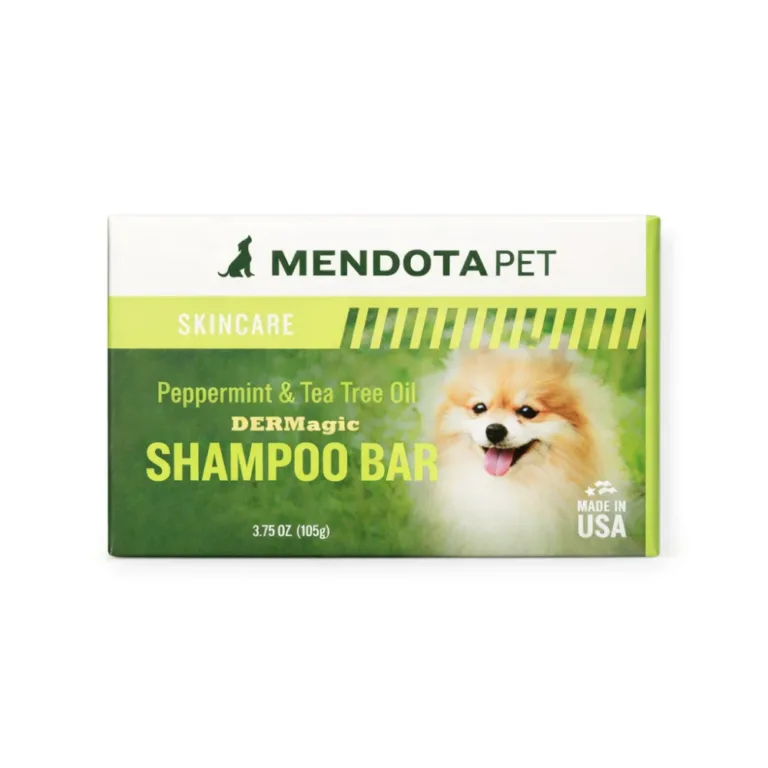 Твердий шампунь DERMagic Peppermint & Tea Tree з м'ятою та чайним деревом для собак і котів, 105 г