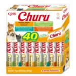 Ласощі INABA Churu вершковий мус різновиди з куркою для котів, 40 шт по 14 г