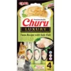 Ласощі INABA CIAO Churu Luxury вершковий мус з тунцем та морським язиком для котів, 4 шт по 14 г