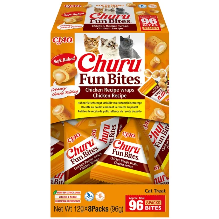 Ласощі INABA Churu Fun Bites рулетики з куркою для котів, 8 шт по 12 г