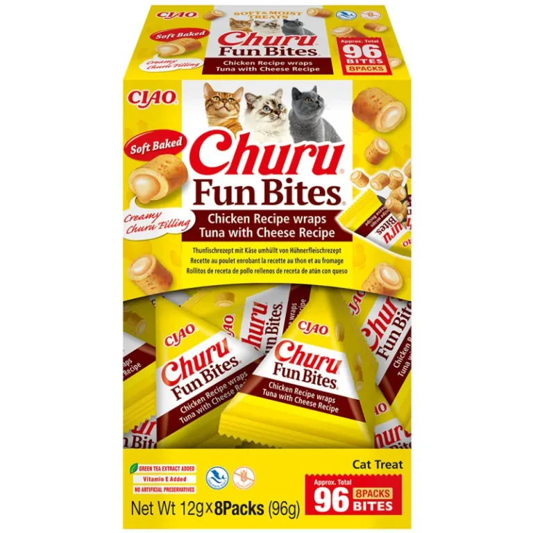 Ласощі INABA Churu Fun Bites рулетики з куркою, тунцем і сиром для котів, 8 шт по 12 г