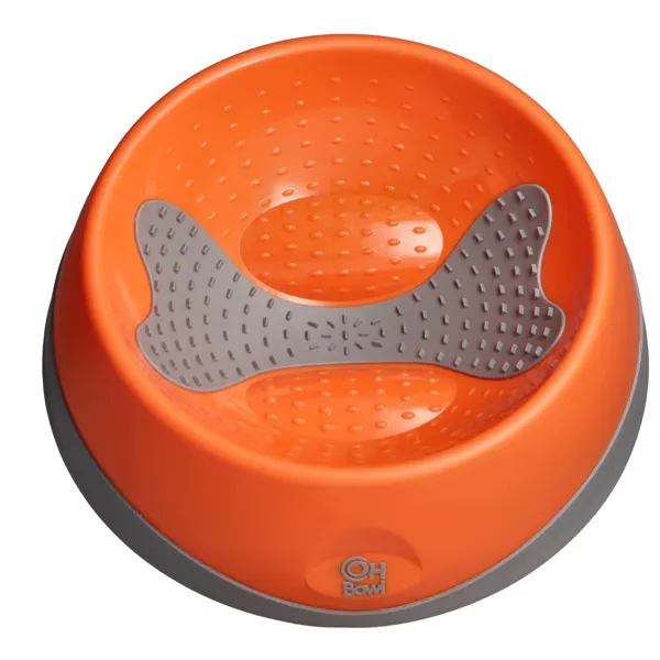 Мисочка для повільного вилизування для собак LickiMat OH Bowl Large помаранчева
