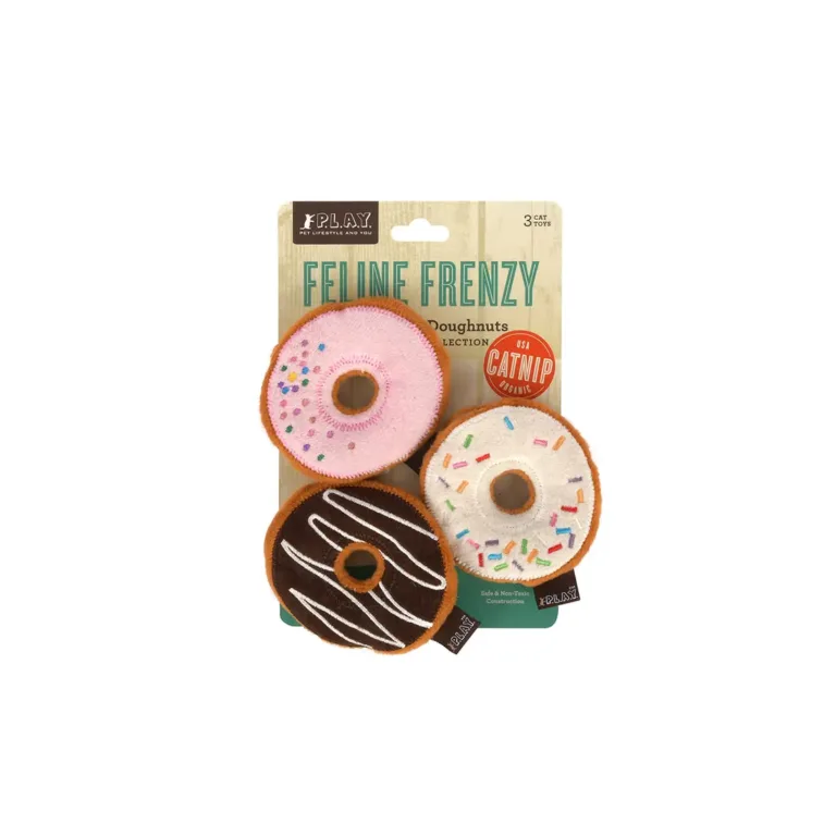 Набір іграшок для котів P.L.A.Y. Feline Frenzy «Пончики», 3 шт