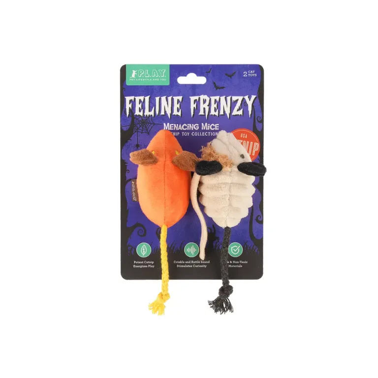 Набір іграшок для котів P.L.A.Y. Feline Frenzy «Жахливі Миші», 2 шт