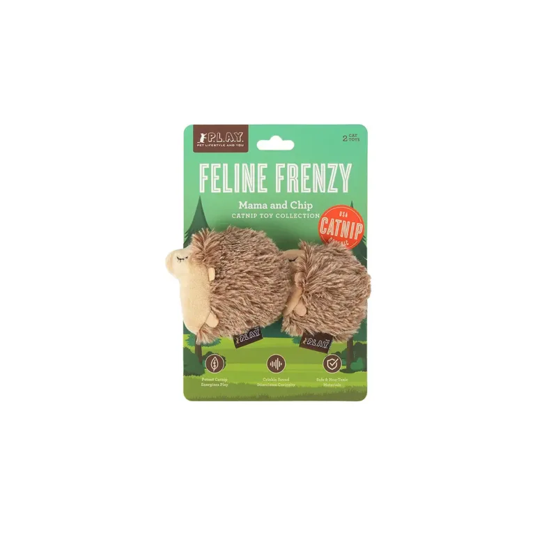 Набір іграшок для котів P.L.A.Y. Feline Frenzy «Лісові Друзі: Їжак», 2 шт