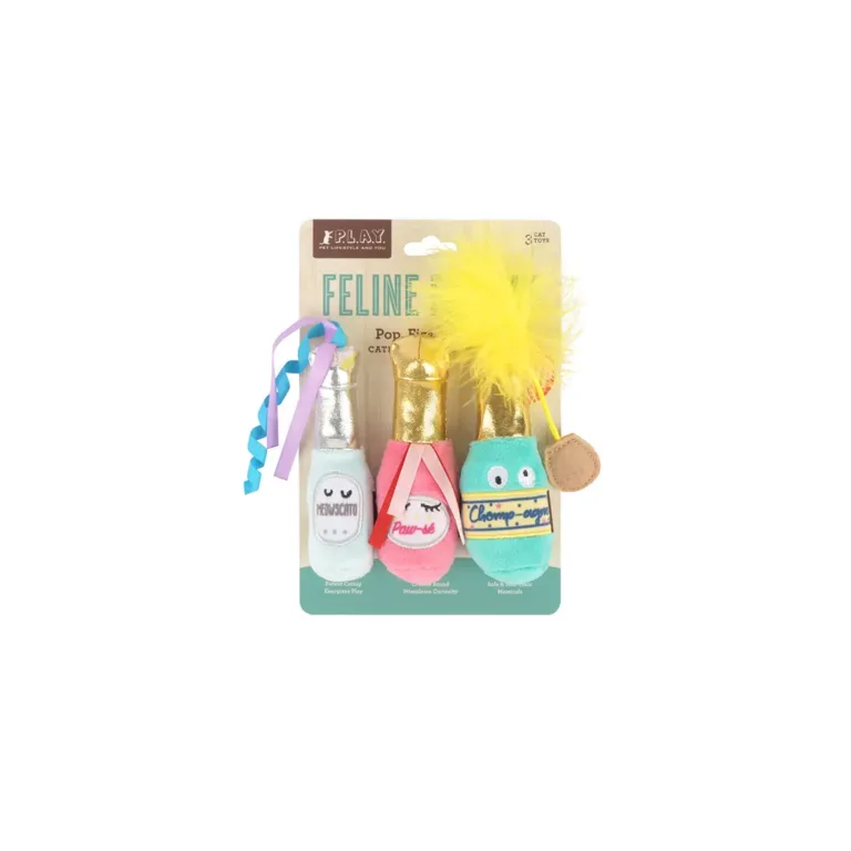 Набір іграшок для котів P.L.A.Y. Feline Frenzy «Три Вина», 3 шт