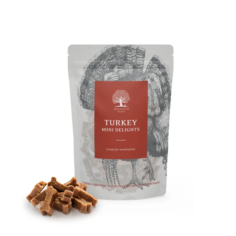 Essential Turkey Mini Delights — напіввологі ласощі для собак, індичка, 100 г