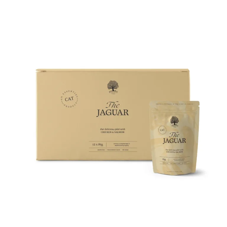 Essential the Jaguar Paté — паштет для котів, курка, печінка та лосось, 85 г, уп. 12 шт