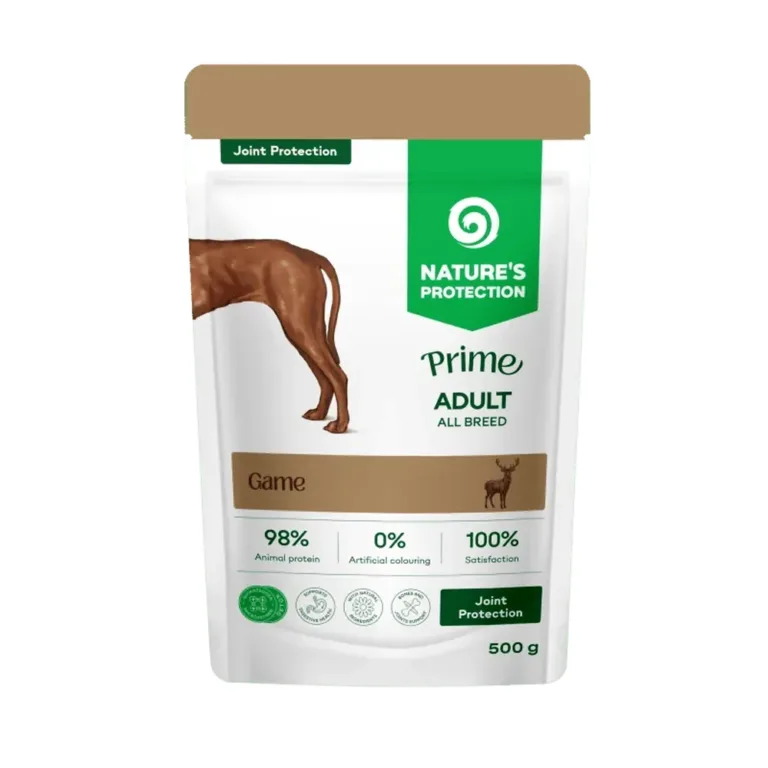 Вологий корм Nature's Protection Prime Joint Protection з дичиною для собак, 500 г