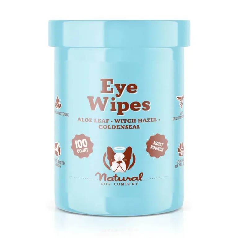Серветки для очей Eye Wipes Natural Dog Company, 100 шт, для собак