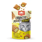 Хрусткі ласощі для котів Wanpy Crunchy Pockets з куркою та котячою м'ятою, 70 г