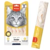 Рідкі ласощі Wanpy Creamy Lickable Treats Senior з куркою та печінкою для літніх котів, 5 стіків по 14 г