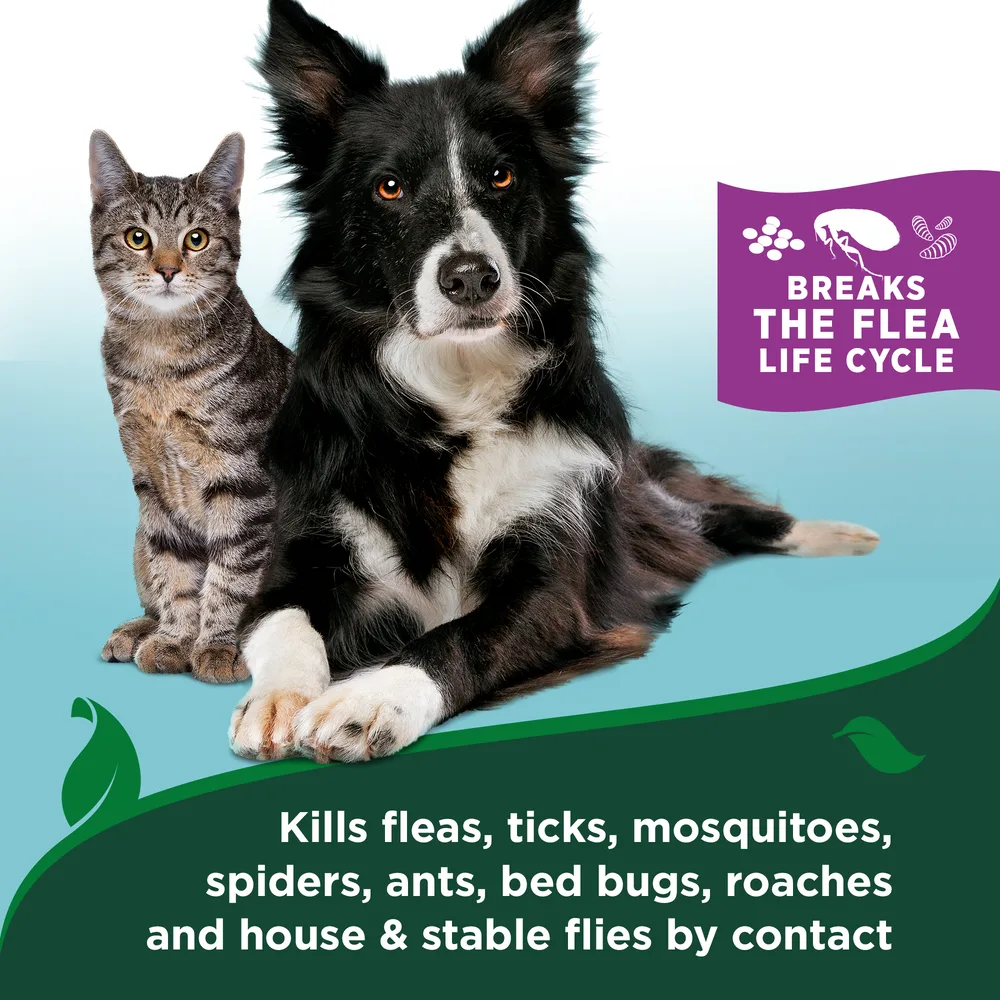 Спрей Vet’s Best Flea & Tick Home Cotton Spice (гвоздика і бавовна) від бліх і кліщів для котів і дому, 945 мл
