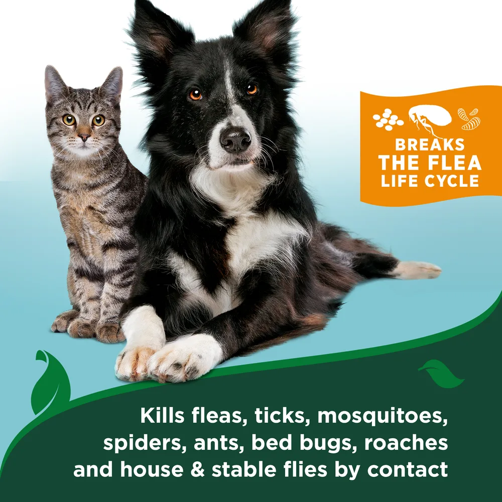 Спрей Vet’s Best Flea & Tick Home Cotton Spice (гвоздика і бавовна) від бліх і кліщів для собак і дому, 945 мл