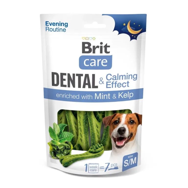 Ласощі Brit Care Dental Toothbrush S/M Calming Effect для собак, 7 шт / 140 г