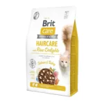 Сухий корм Brit Care Cat Raw Delights Haircare лосось та індичка для котів, 2 кг