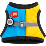 Шлея для собак м'яка WAUDOG Clothes Colors of freedom з QR-паспортом