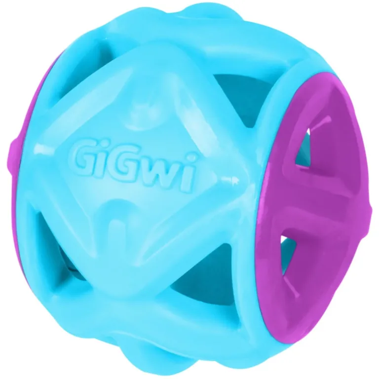 Іграшка для собак М'яч GiGwi Basic, блакитний, гума, 9 см