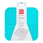Килимок для злизування WAUDOG Silicone блакитний 190х190х10 мм для собак і котів