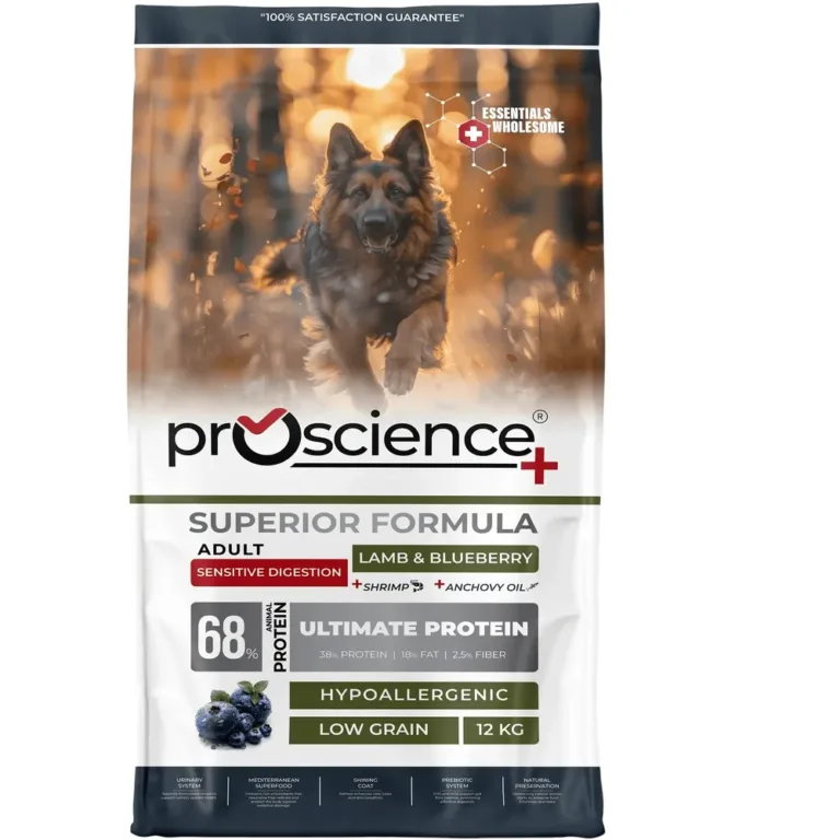 ProScience Adult Dog Sensitive Lamb & Blueberry Сухий корм для дорослих собак усіх порід з чутливим травленням, ягня та чорниця 12 кг