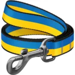Повідець для собак нейлоновий WAUDOG Nylon, малюнок "Colors of freedom"