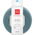 Миска-непроливайка WAUDOG Silicone сіра 750 мл для собак і котів