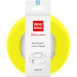 Миска-непроливайка WAUDOG Silicone жовта 750 мл для собак і котів