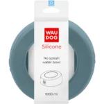 Миска-непроливайка WAUDOG Silicone сіра 1000 мл для собак і котів