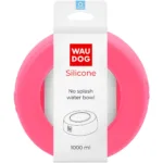Миска-непроливайка WAUDOG Silicone рожева 1000 мл для собак і котів