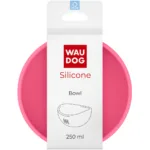 Миска WAUDOG Silicone рожева 250 мл для котів і дрібних порід собак