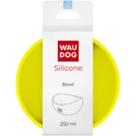 Миска WAUDOG Silicone жовта 250 мл для котів і дрібних порід собак