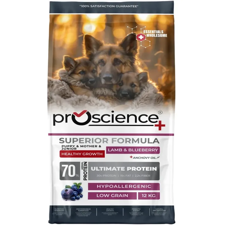 ProScience Puppy & Mother Lamb & Blueberry Сухий корм для цуценят і годуючих собак усіх порід, ягня та чорниця 12 кг