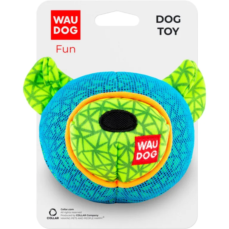 Іграшка для собак Waudog Fun, Ведмідь, блакитна