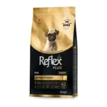 Повнораціонний сухий корм для цуценят породи мопс Reflex Plus, 1.5 кг