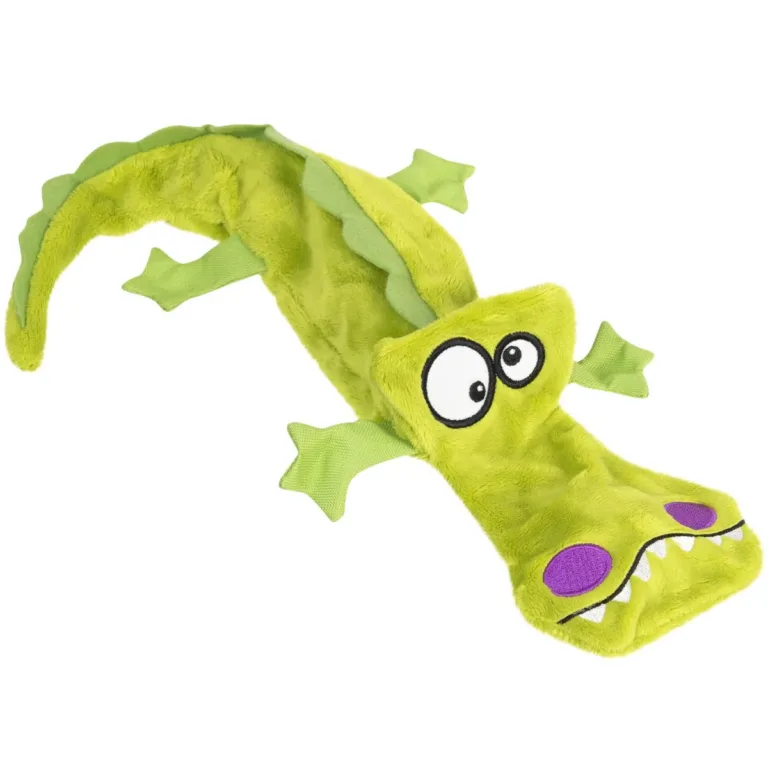 Іграшка для собак Крокодил з 4-ма пищалками GiGwi Plush, плюш, 38 см