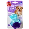 Іграшка для цуценят Мишка з пискавкою, синя GiGwi Suppa Puppa, гума, 9 см
